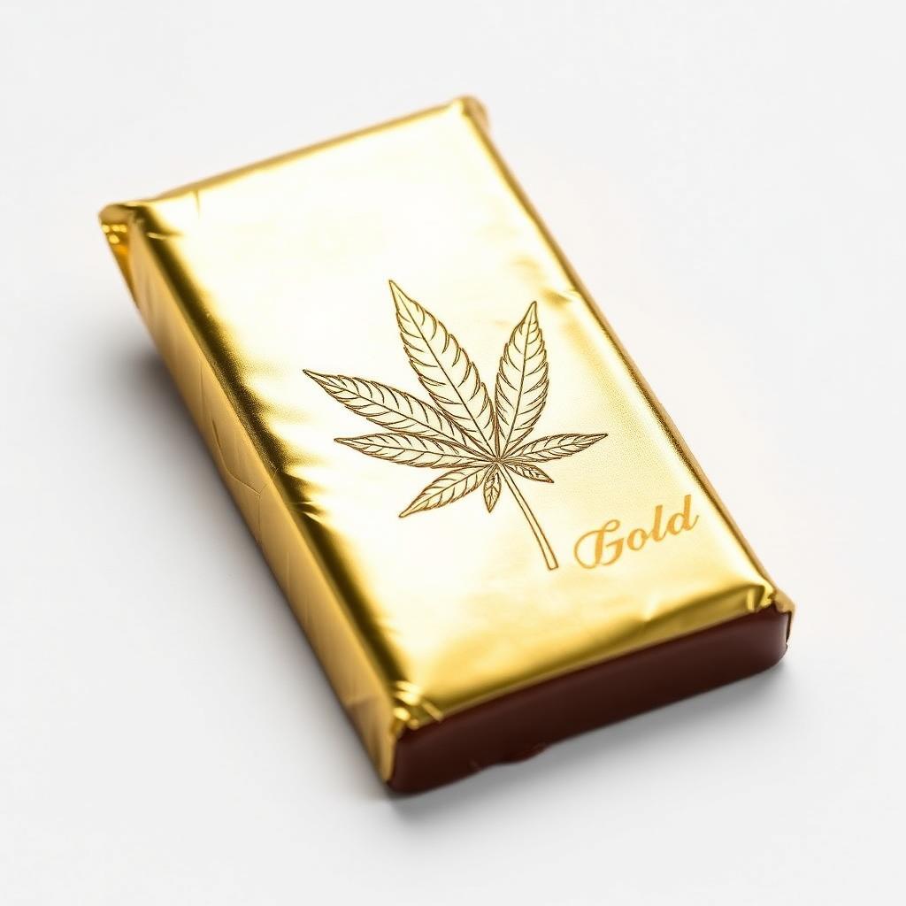 Cannabis Chocolate Bar 100mg – Gold Edition